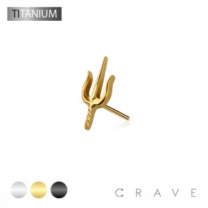 IMPLANT GRADE TITANIUM THREADLESS PUSH IN TSAI DAGGER KNIFE THREADLESS (PUSH IN) TOP  PART ONLY